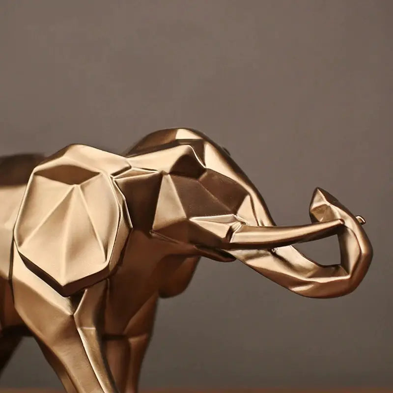 Modern Geometric Elephant Decor