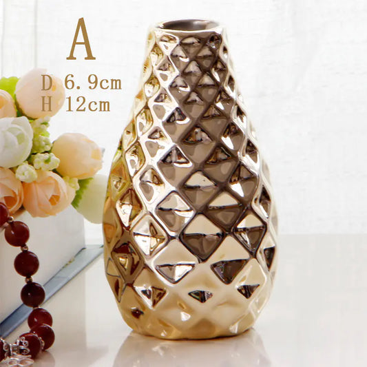 Nordic Ceramic Small Flower Vase for Home Decor