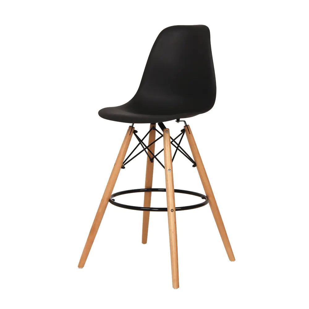 Minimalist Solid Wood Nordic Chair Set with Backrest