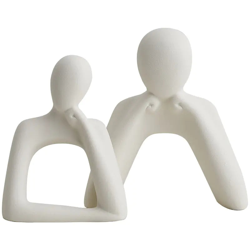 Chic Abstract Couple Sculptures