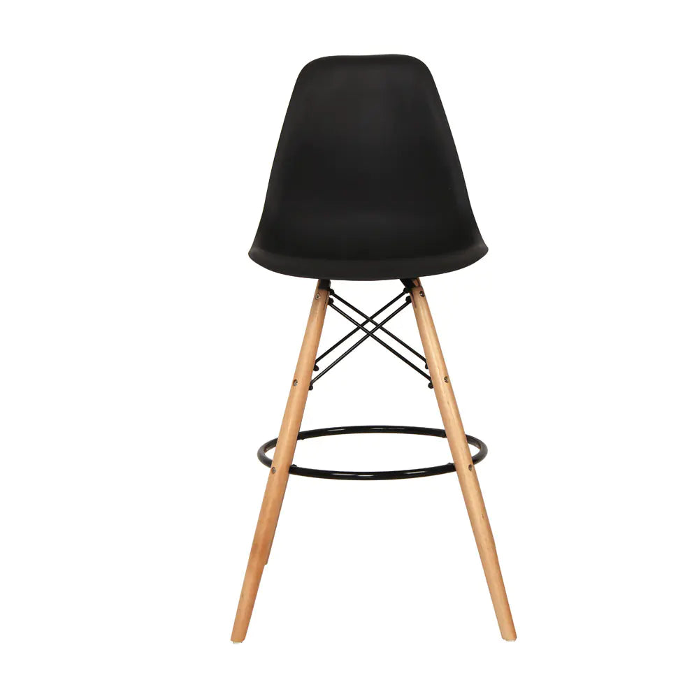 Minimalist Solid Wood Nordic Chair Set with Backrest