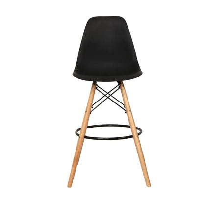 Minimalist Solid Wood Nordic Chair Set with Backrest