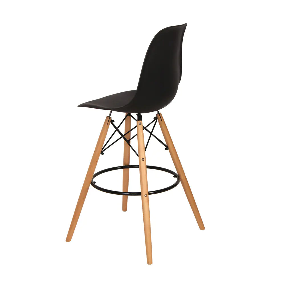 Minimalist Solid Wood Nordic Chair Set with Backrest