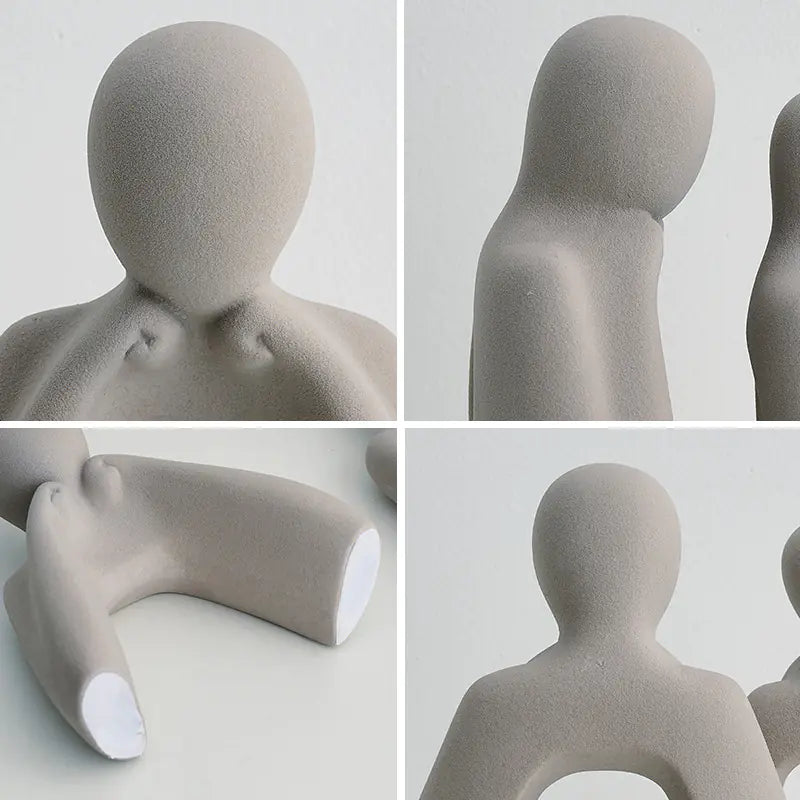 Chic Abstract Couple Sculptures