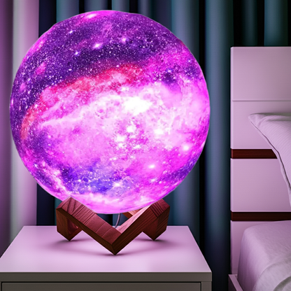 3D Printing Moon Light Galaxy Light