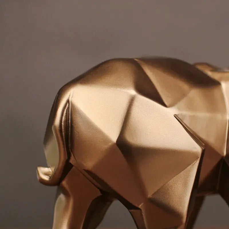 Modern Geometric Elephant Decor