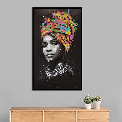 Vibrant African Lady Canvas