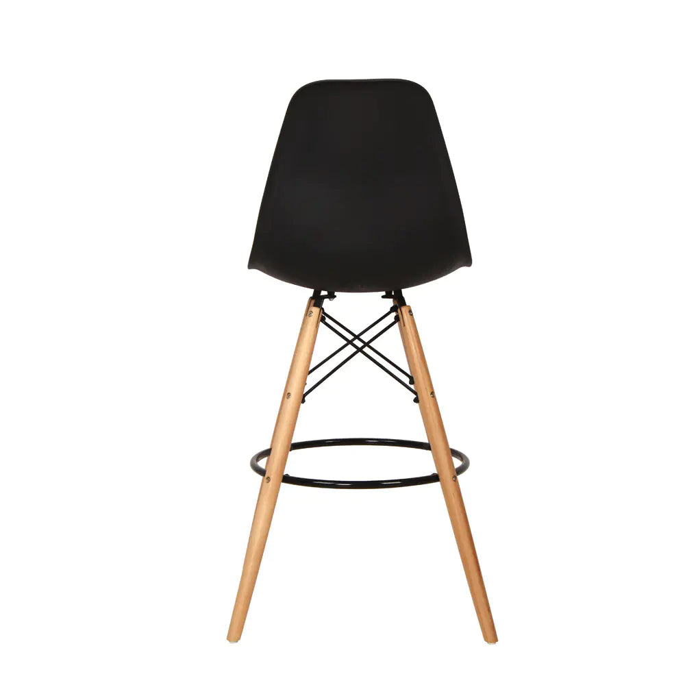 Minimalist Solid Wood Nordic Chair Set with Backrest