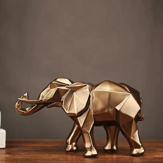 Modern Geometric Elephant Decor