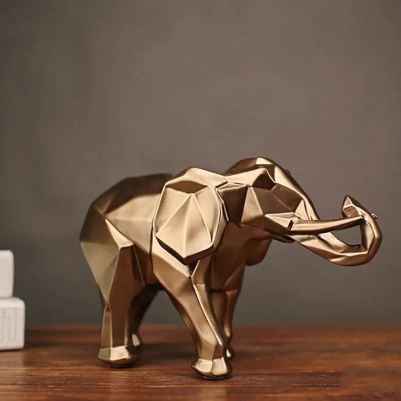 Modern Geometric Elephant Decor