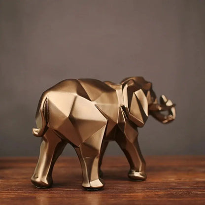 Modern Geometric Elephant Decor