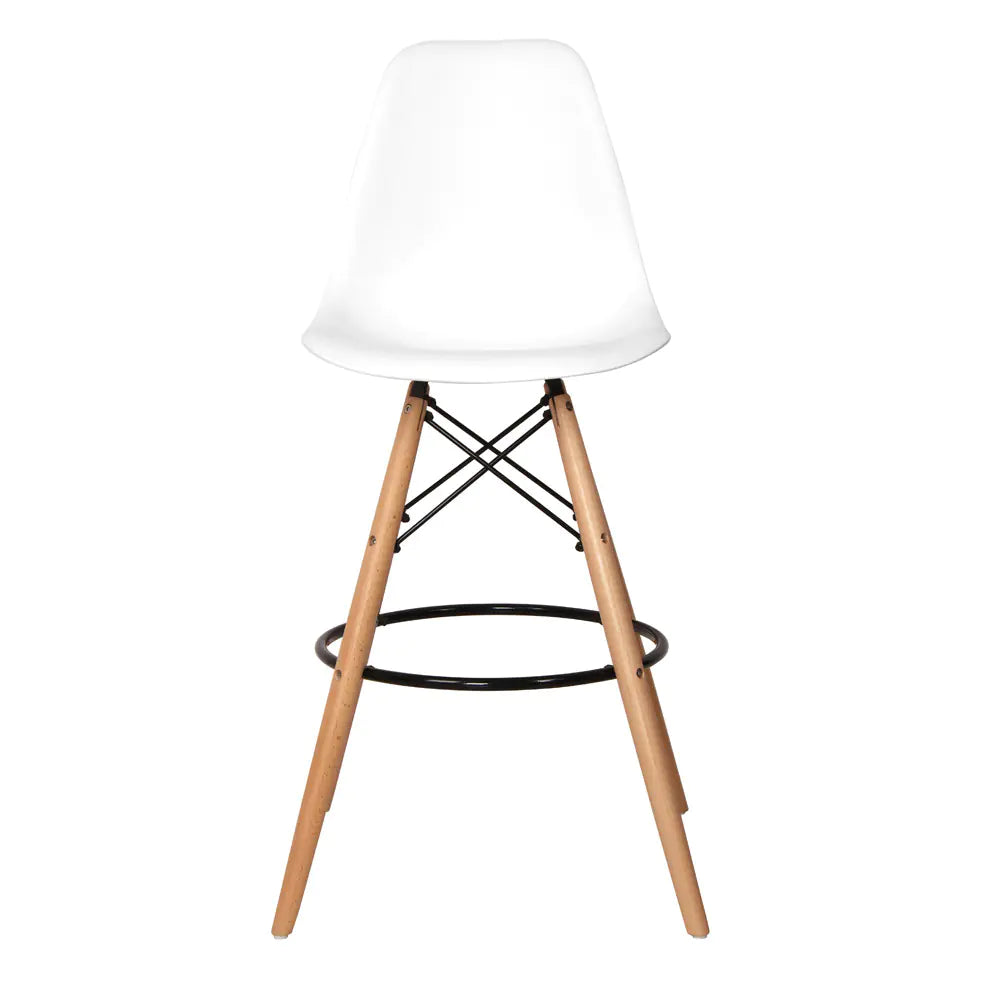 Minimalist Solid Wood Nordic Chair Set with Backrest