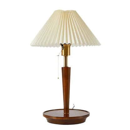 Classic Nordic Wood Bedside Lamp